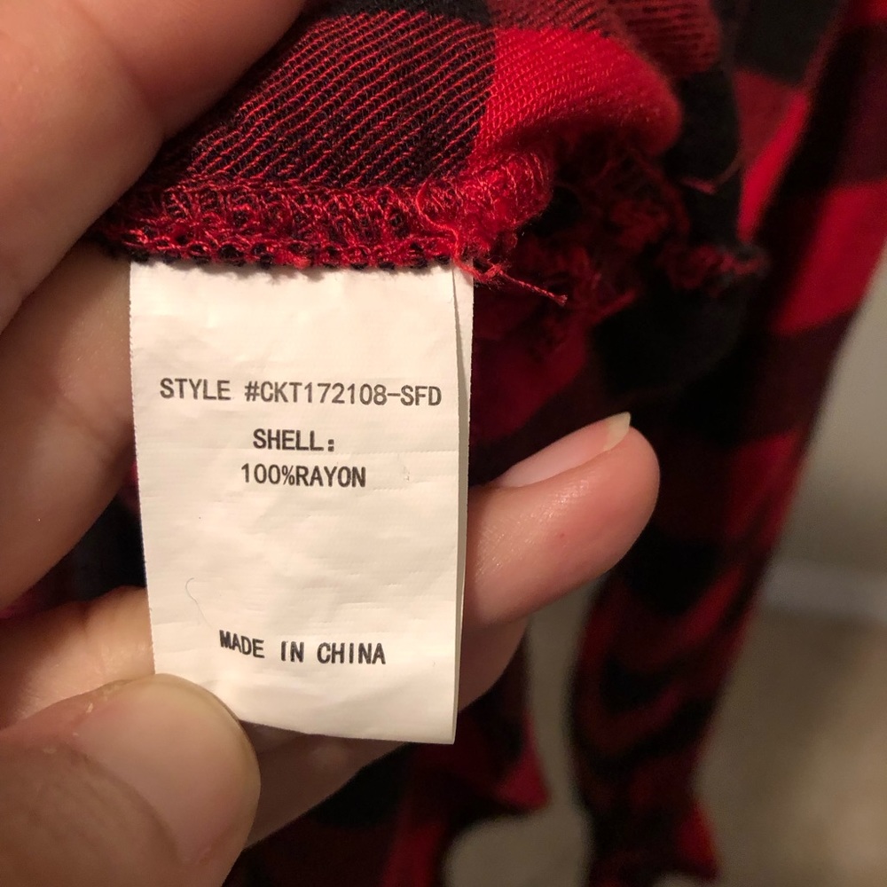 Melloday S Buffalo Plaid Flannel Button Down Top - Picture 7 of 9